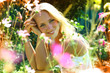 Young beautiful girl enjoying