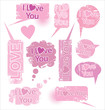 Love Speach bubbles