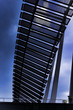 Photo: Abstract aluminum architectural wing-like structure. Abstract aluminum architectural wing-like structure.