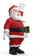santa greatings side view santa greatings side view