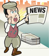 Retro Newsboy
