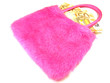 Pink handbag with money