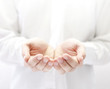 Open hands. Holding, giving, showing concept.