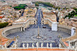 Saint Peter's Square in Vatican, Rome (Italy).