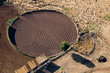 Aerial landscape: view from hot air balloon, CA
