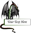 Black dragon banner