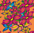 Vektor: seamless floral background seamless floral background