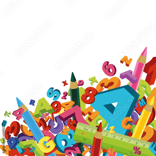Vector: School background School background