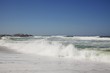 Beautiful view of beach against clear sky