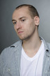 depressed young man posing