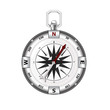 Silver compass