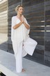 Mid adult woman practicing yoga
