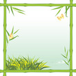 Bamboo frame with kind of the river