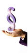 Foto: Hand mit Paragrafsymbol Hand mit Paragrafsymbol