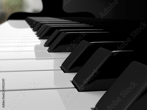 Illustration: Piano keys, music Piano keys, music