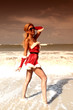 Photo: santa girl vacation santa girl vacation