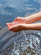 Water in hands
