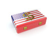 Illustration: USA case with dollar sign USA case with dollar sign