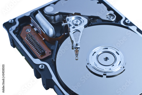 Photo: open server hard disk drive open server hard disk drive