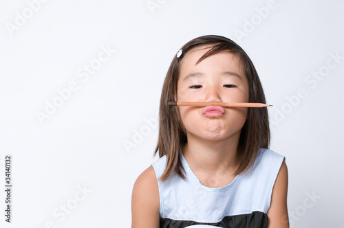Photo: 考える女の子 考える女の子