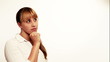 Attractive pensive woman