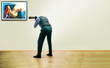 Invisible photographer inside gallery