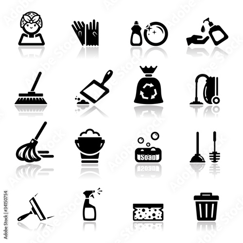 Vector: Icons set Cleaning Icons set Cleaning