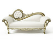 Luxurious sofa isolated on white background