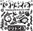 Primitive art design elements