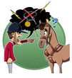 Rider blames his horse