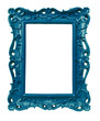 cadre style ancien baroque bleu
