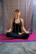 Photo: spiritual woman sitting in half lotus spiritual woman sitting in half lotus