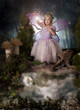 Photo: little girl dressed as fairy little girl dressed as fairy