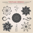 Vector stars Snowflakes vintage heraldic frame decor Vector stars Snowflakes vintage heraldic frame decor