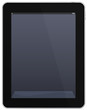 Vektor: Tablet PC with empty grey screen. Tablet PC with empty grey screen.