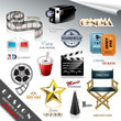Vektor: Cinema Design Elements and Icons Cinema Design Elements and Icons
