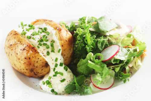 Photo: Jacket Potato with Sour Cream Jacket Potato with Sour Cream