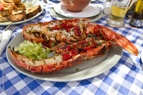 Photo: Grilled lobster Grilled lobster