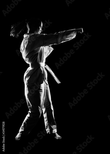 Photo: karate girl karate girl