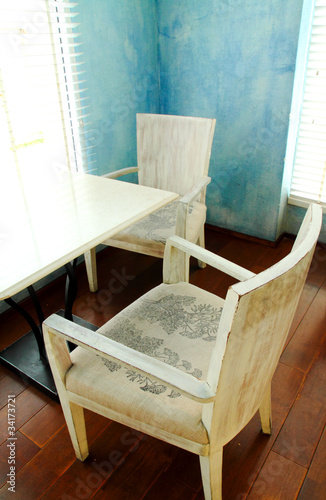Photo: Setting of restaurant in simply style Setting of restaurant in simply style