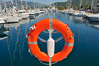 Photo: Safety buoy in marina Safety buoy in marina