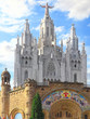 Temple on mountain, Barcelona.Spain Temple on mountain, Barcelona.Spain