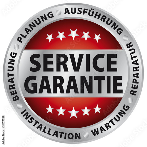 Vektor: Service-Garantie - Beratung, Planung, Ausführung Service-Garantie - Beratung, Planung, Ausführung