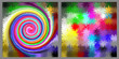 Abstract colored textures