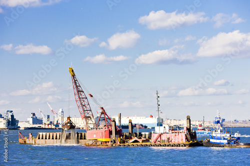 Foto: port in Upper New York Bay, USA port in Upper New York Bay, USA