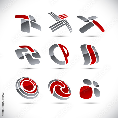 Vector: Company abstract signs. Company abstract signs.