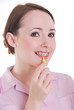 Dental hygenist cleaning teeth