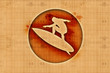 Surf shop logo template wood texture surfing sign Surf shop logo template wood texture surfing sign