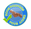 Bouton" Nous pouvons vous aider"