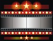 Star shape neon for poster at cinema event